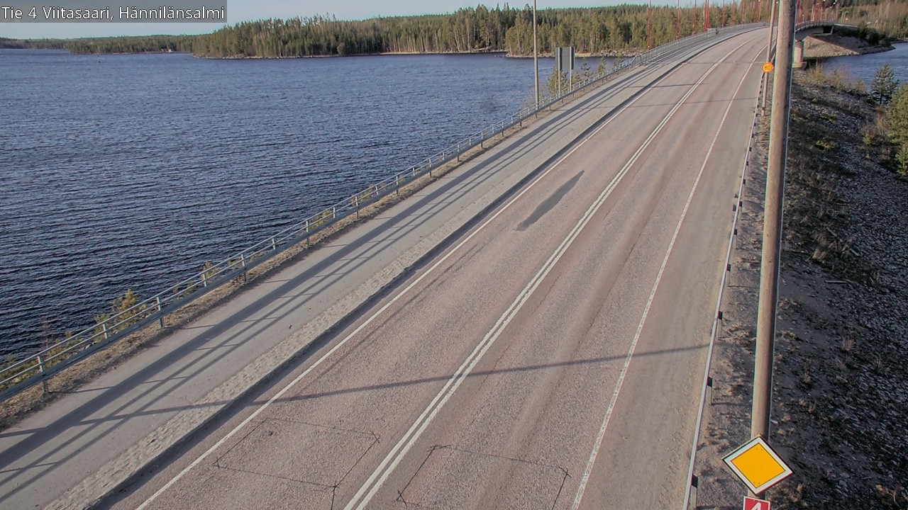 Weather Camera Image Väg 4 Viitasaari Hännilänsalmi, Viitasaari, Keski-Suomi