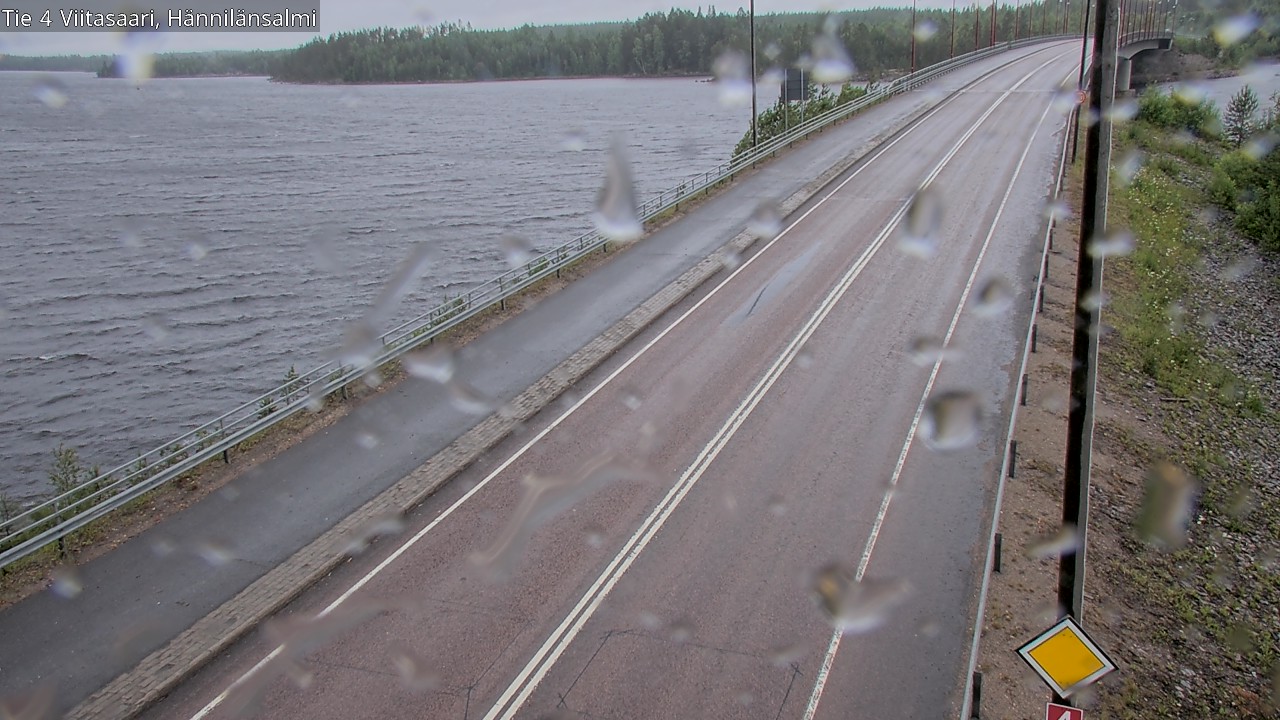 Weather Camera Image Väg 4 Viitasaari Hännilänsalmi, Viitasaari, Keski-Suomi
