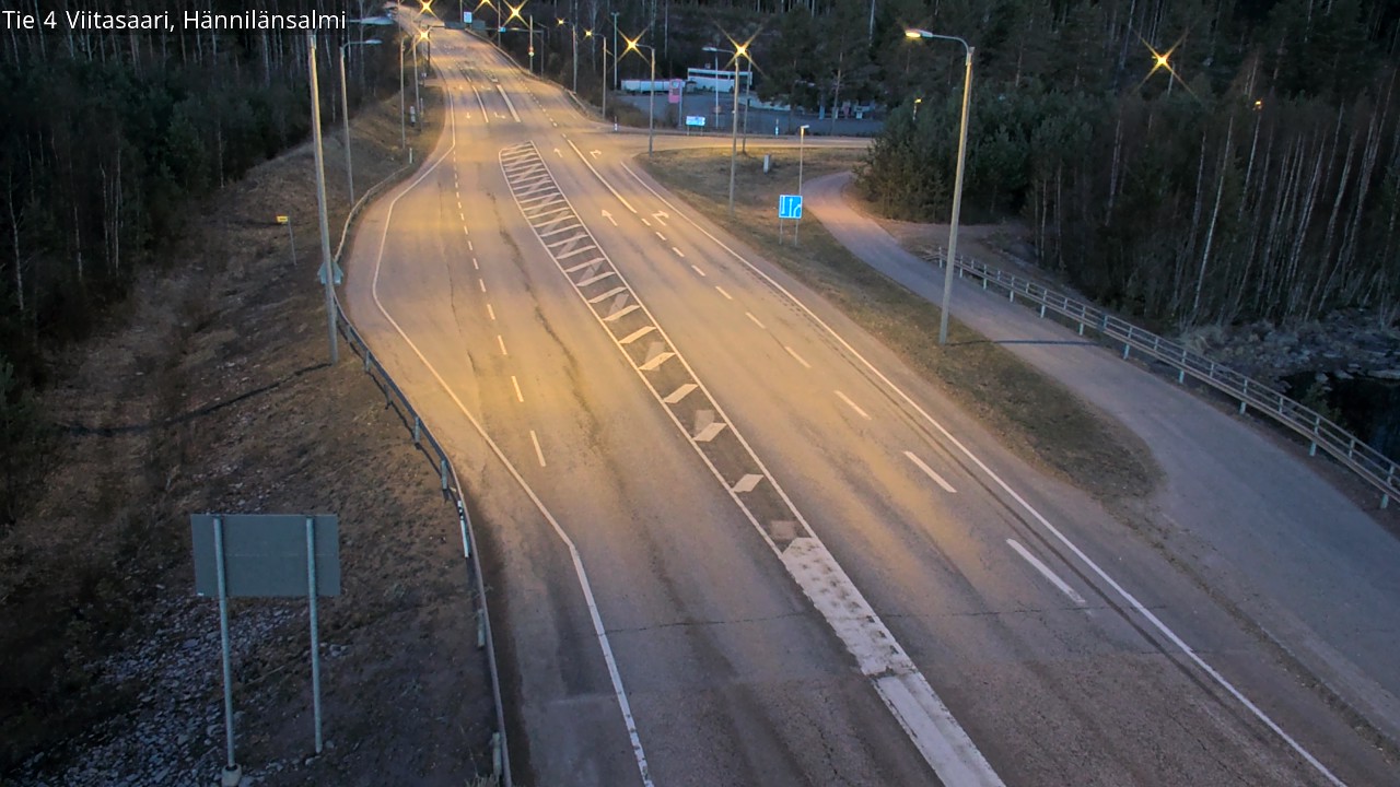 Weather Camera Image Väg 4 Viitasaari Hännilänsalmi, Viitasaari, Keski-Suomi