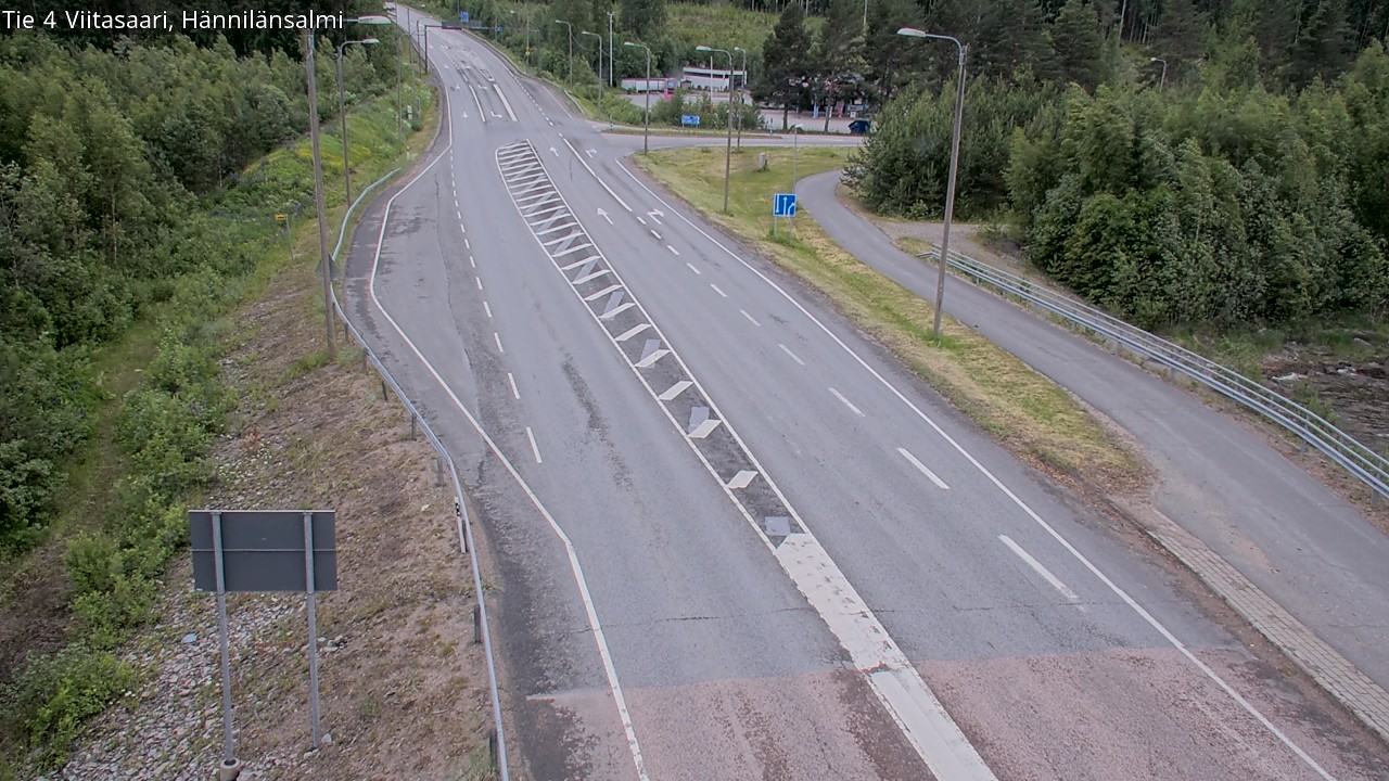 Weather Camera Image Väg 4 Viitasaari Hännilänsalmi, Viitasaari, Keski-Suomi