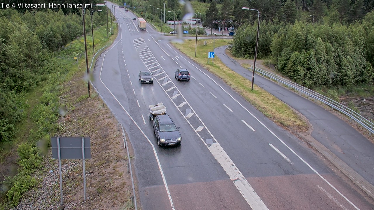 Weather Camera Image Väg 4 Viitasaari Hännilänsalmi, Viitasaari, Keski-Suomi