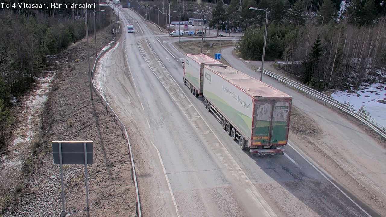 Weather Camera Image Väg 4 Viitasaari Hännilänsalmi, Viitasaari, Keski-Suomi