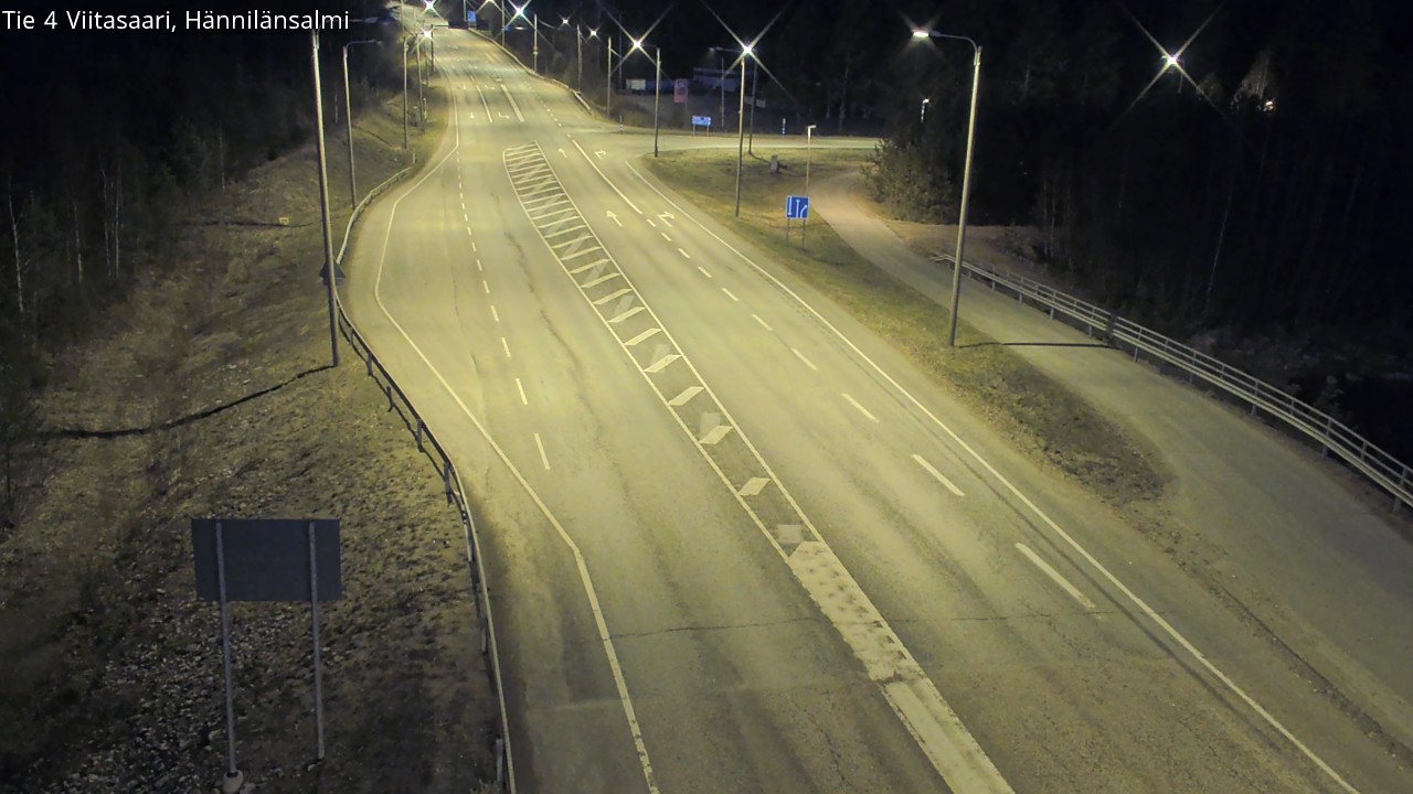 Weather Camera Image Väg 4 Viitasaari Hännilänsalmi, Viitasaari, Keski-Suomi