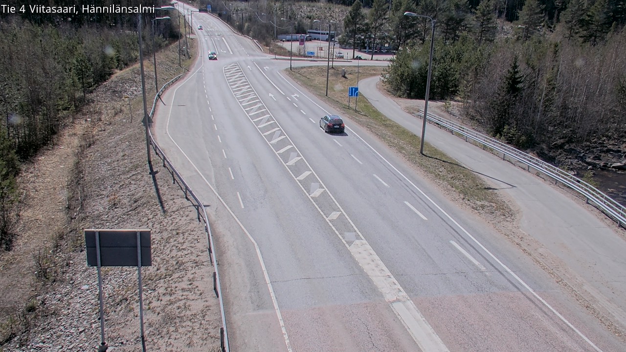 Weather Camera Image Väg 4 Viitasaari Hännilänsalmi, Viitasaari, Keski-Suomi