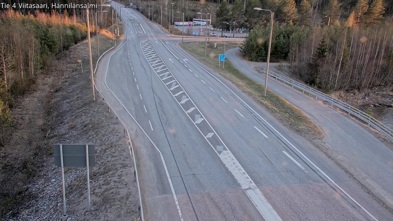 Weather Camera Image Väg 4 Viitasaari Hännilänsalmi, Viitasaari, Keski-Suomi