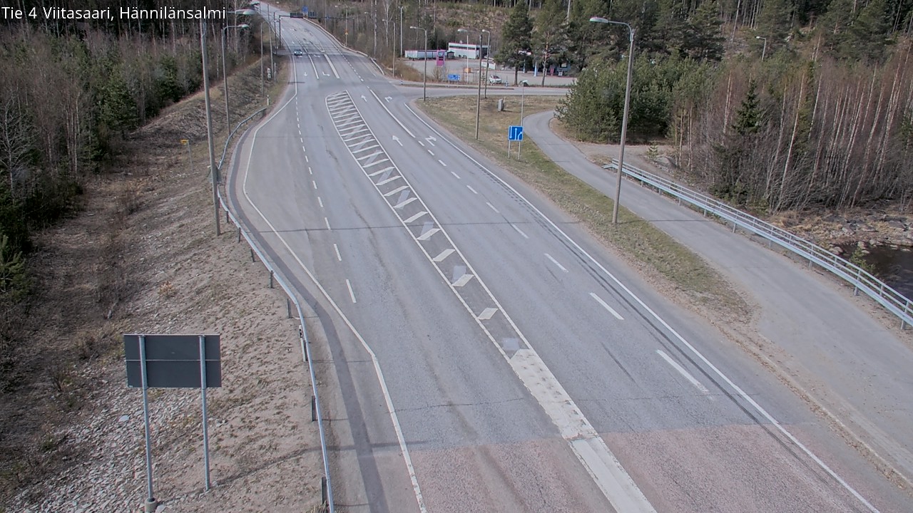 Weather Camera Image Väg 4 Viitasaari Hännilänsalmi, Viitasaari, Keski-Suomi