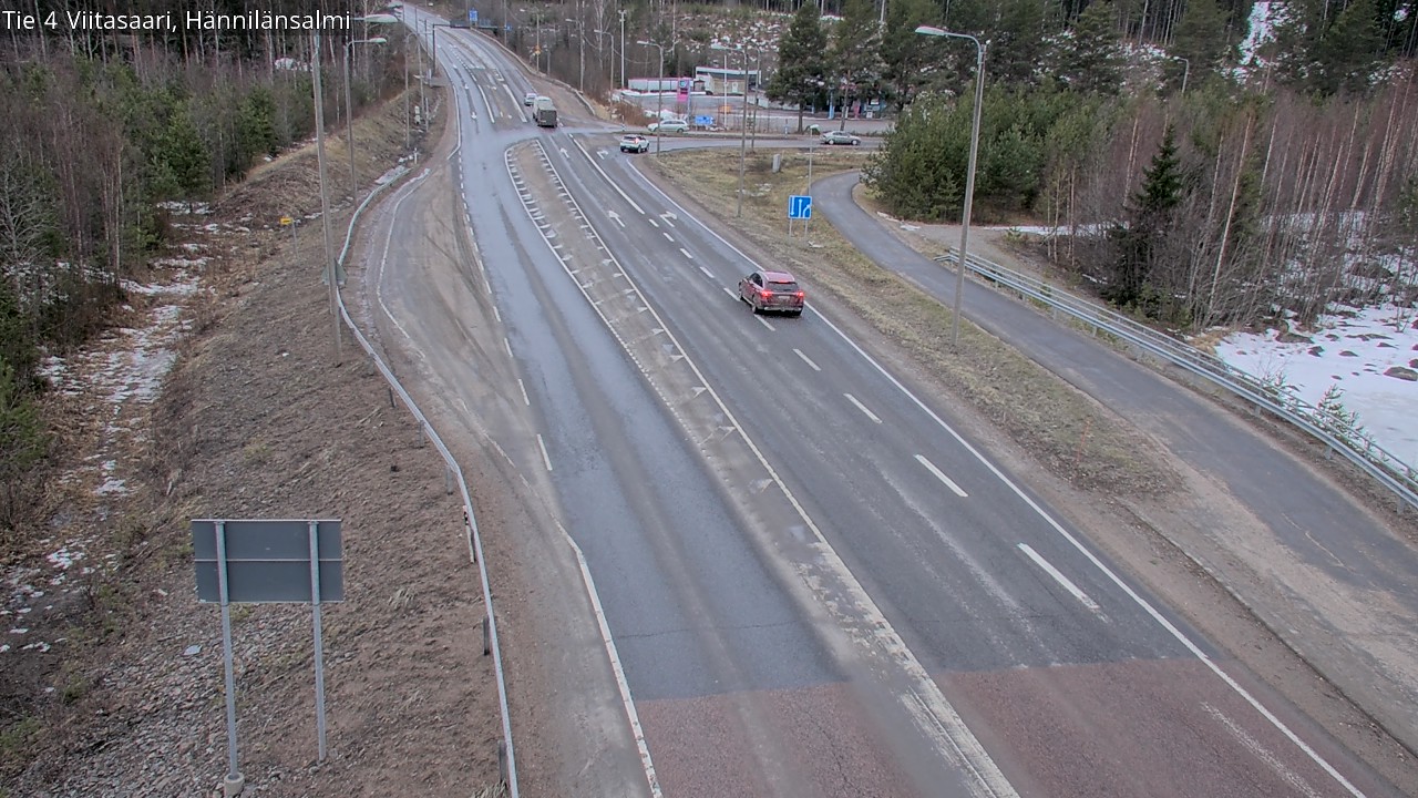 Weather Camera Image Väg 4 Viitasaari Hännilänsalmi, Viitasaari, Keski-Suomi