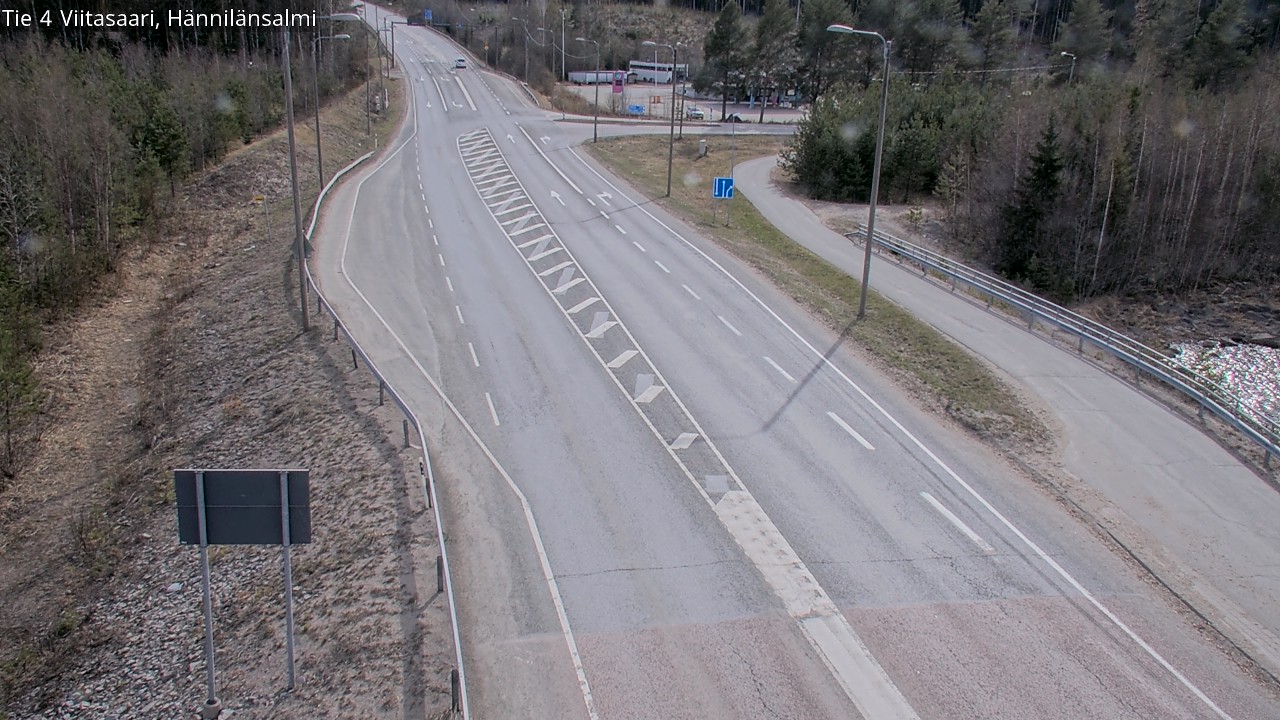 Weather Camera Image Väg 4 Viitasaari Hännilänsalmi, Viitasaari, Keski-Suomi