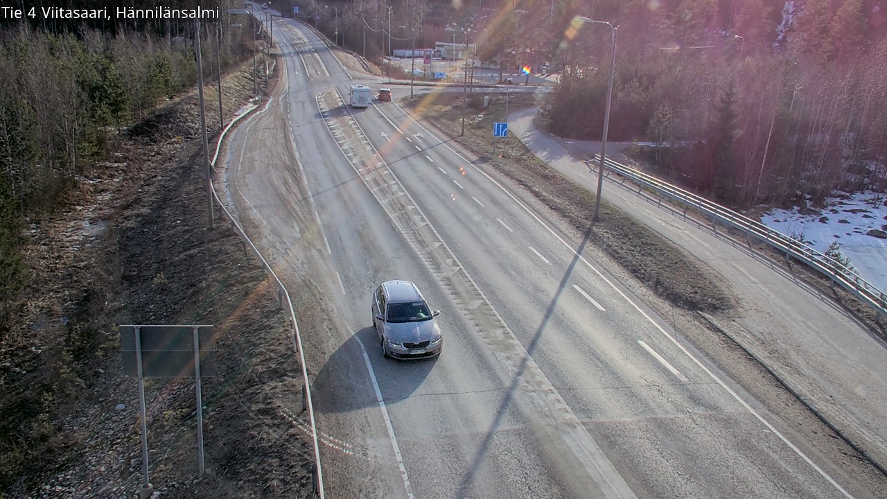 Weather Camera Image Väg 4 Viitasaari Hännilänsalmi, Viitasaari, Keski-Suomi