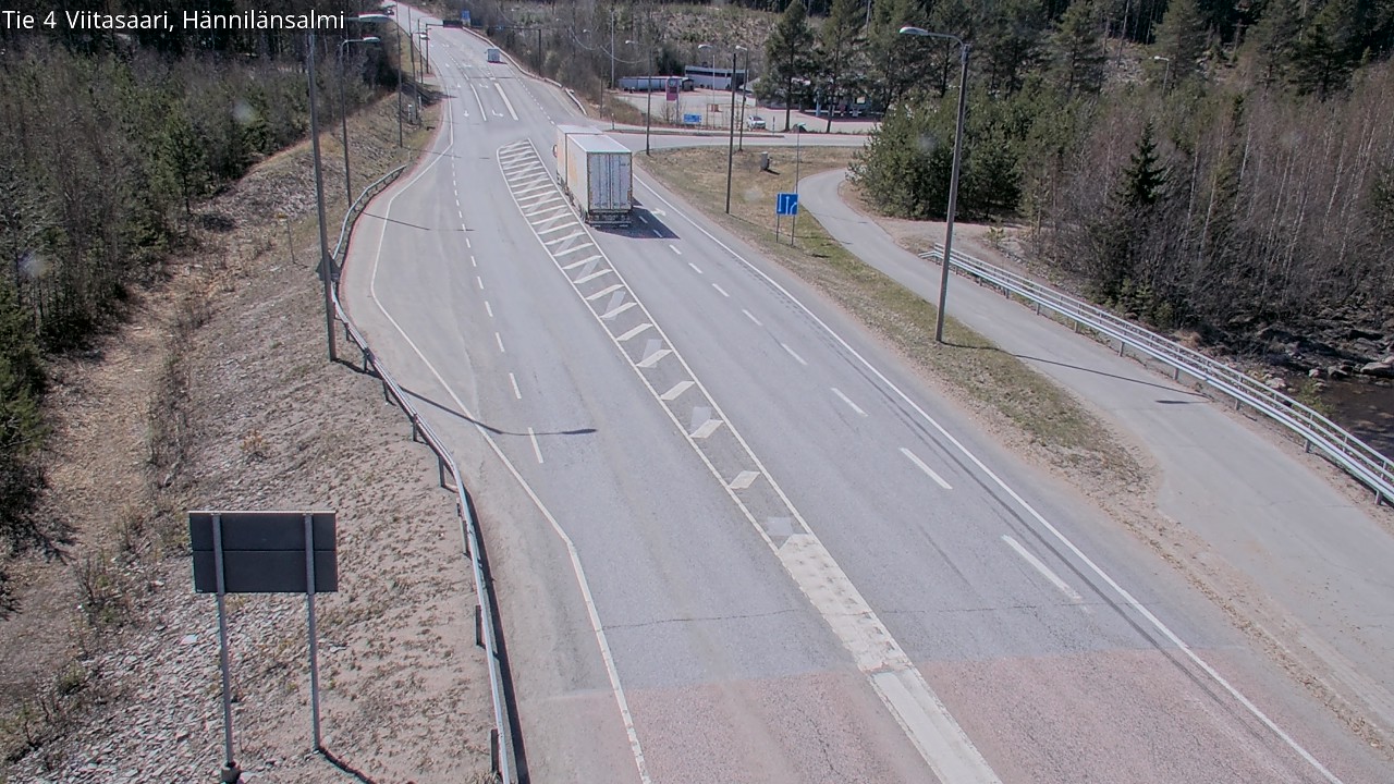 Weather Camera Image Väg 4 Viitasaari Hännilänsalmi, Viitasaari, Keski-Suomi