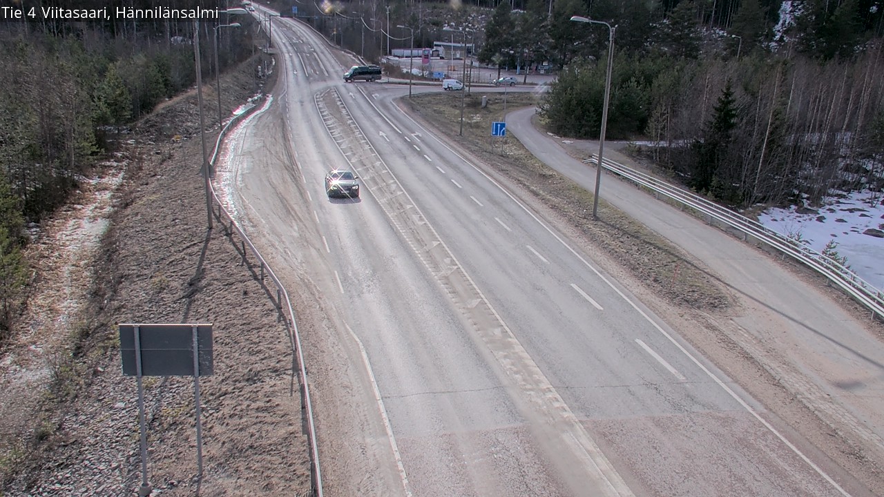 Weather Camera Image Väg 4 Viitasaari Hännilänsalmi, Viitasaari, Keski-Suomi