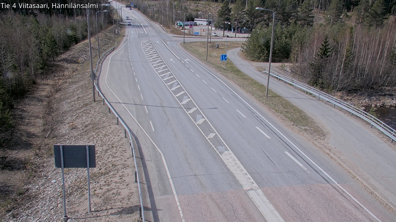 Weather Camera Image Väg 4 Viitasaari Hännilänsalmi, Viitasaari, Keski-Suomi