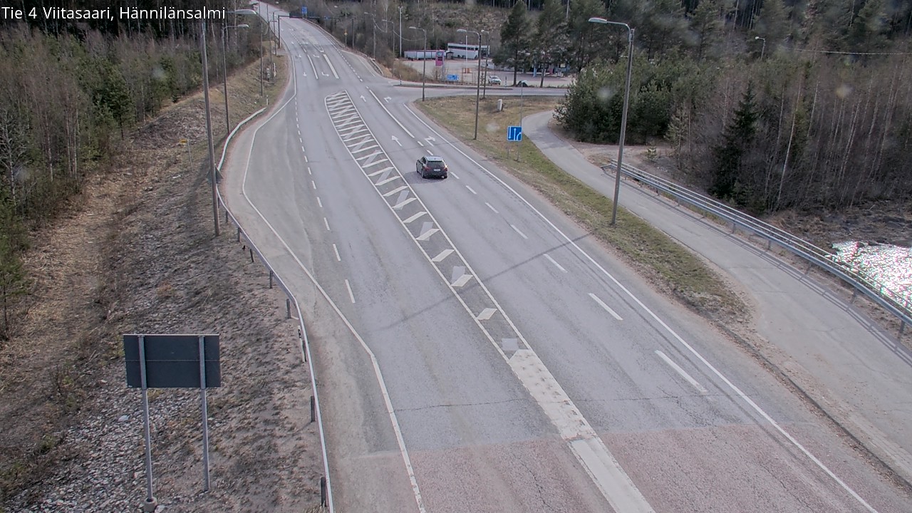 Weather Camera Image Väg 4 Viitasaari Hännilänsalmi, Viitasaari, Keski-Suomi