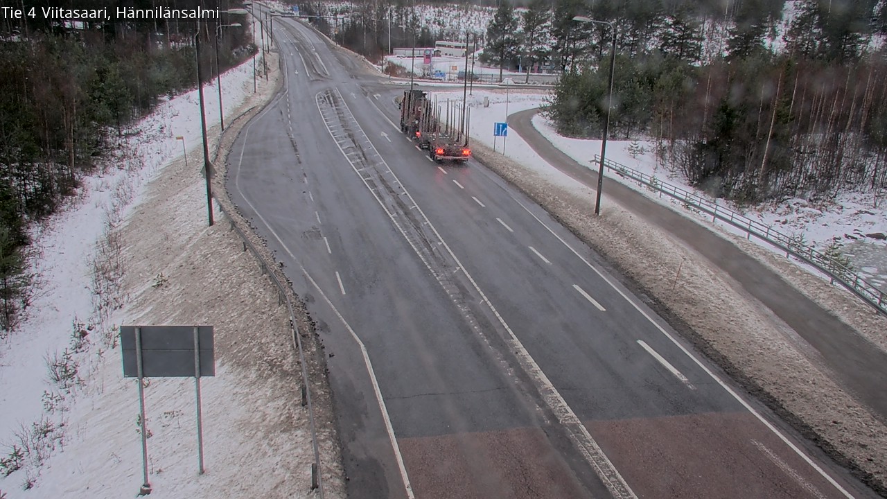 Weather Camera Image Väg 4 Viitasaari Hännilänsalmi, Viitasaari, Keski-Suomi