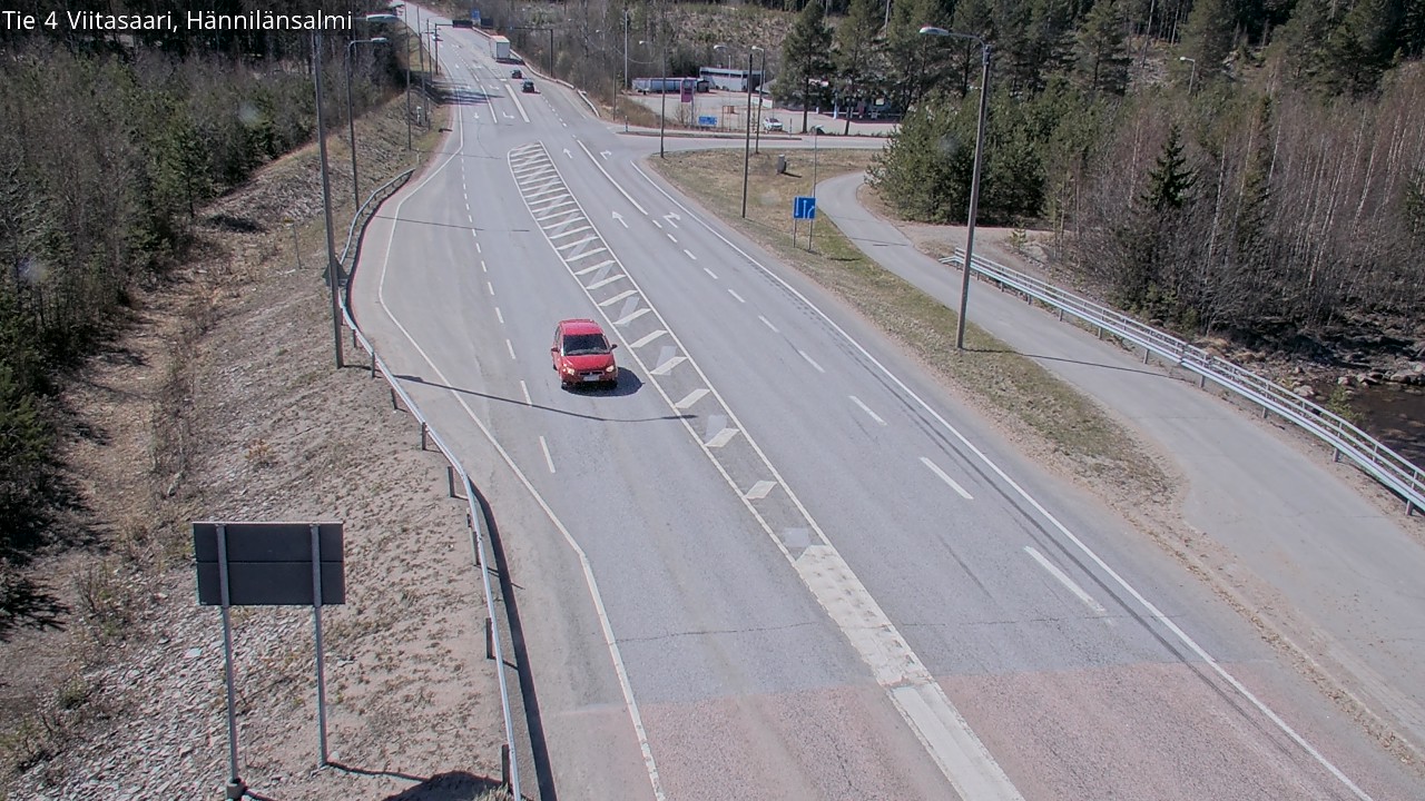 Weather Camera Image Väg 4 Viitasaari Hännilänsalmi, Viitasaari, Keski-Suomi
