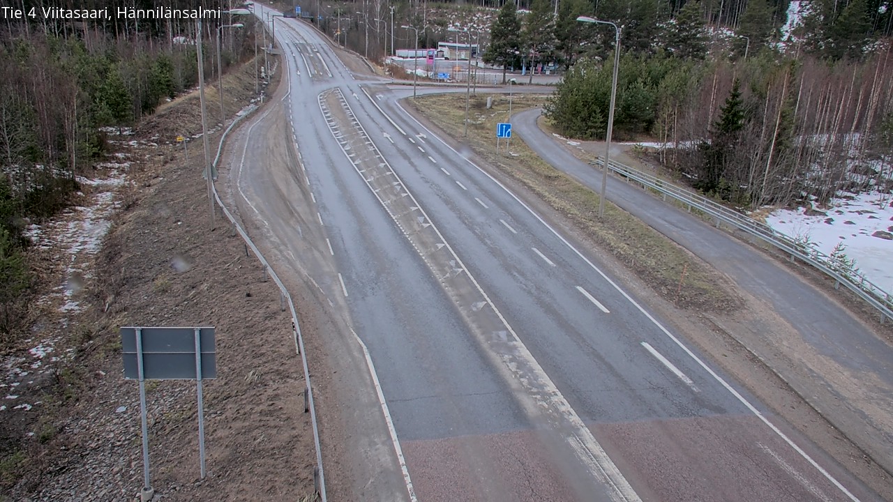 Weather Camera Image Väg 4 Viitasaari Hännilänsalmi, Viitasaari, Keski-Suomi