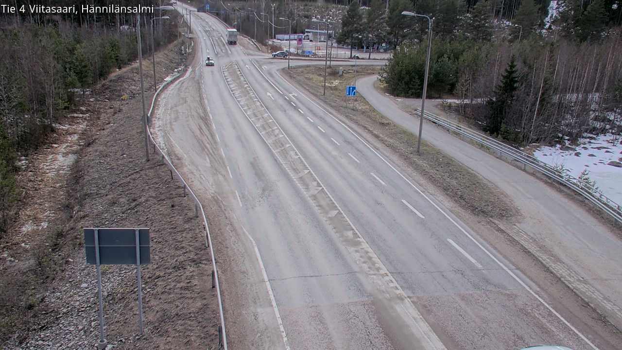 Weather Camera Image Väg 4 Viitasaari Hännilänsalmi, Viitasaari, Keski-Suomi