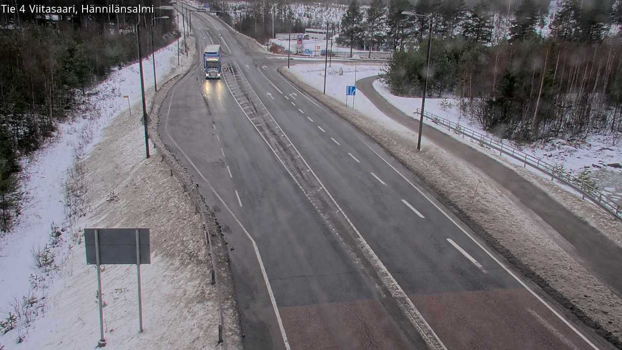 Weather Camera Image Väg 4 Viitasaari Hännilänsalmi, Viitasaari, Keski-Suomi