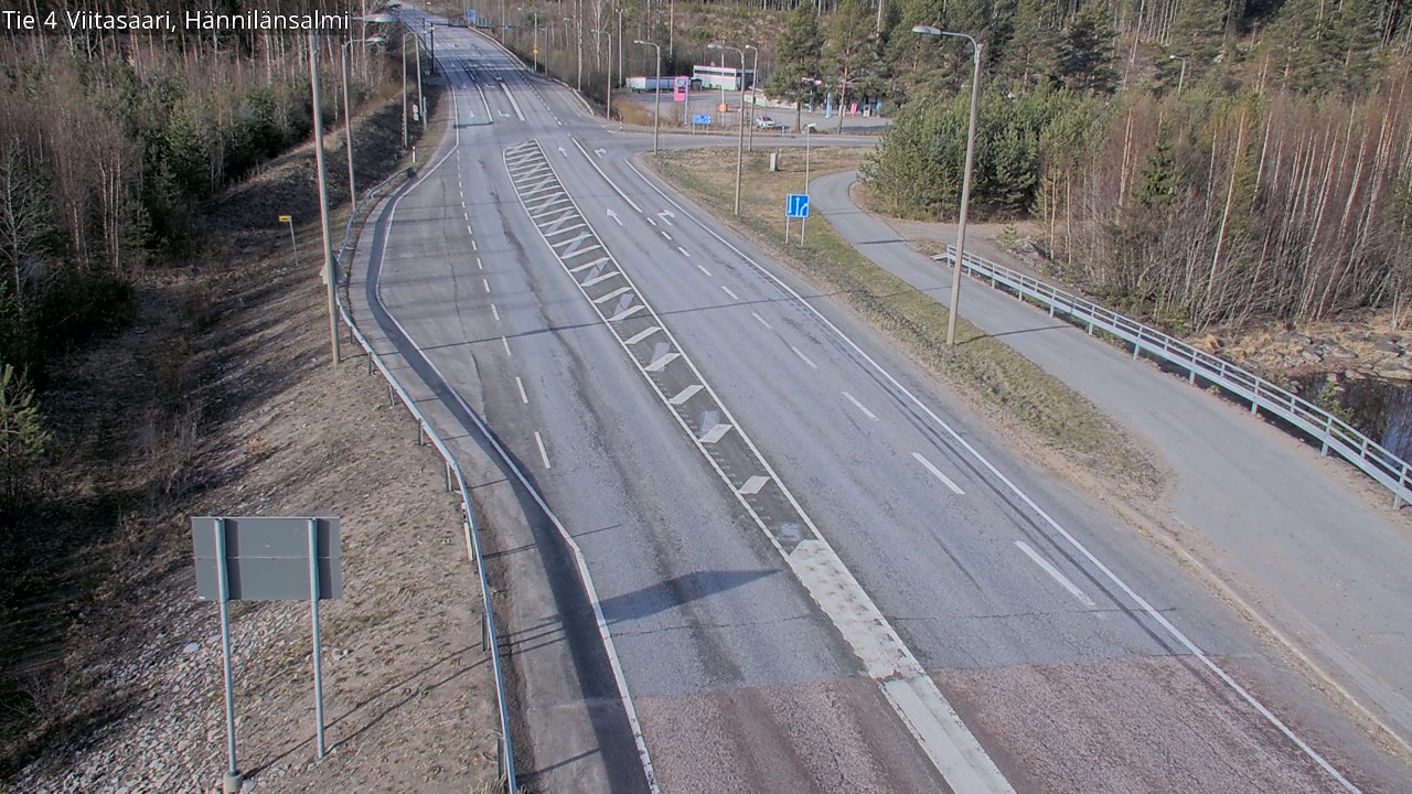 Weather Camera Image Väg 4 Viitasaari Hännilänsalmi, Viitasaari, Keski-Suomi