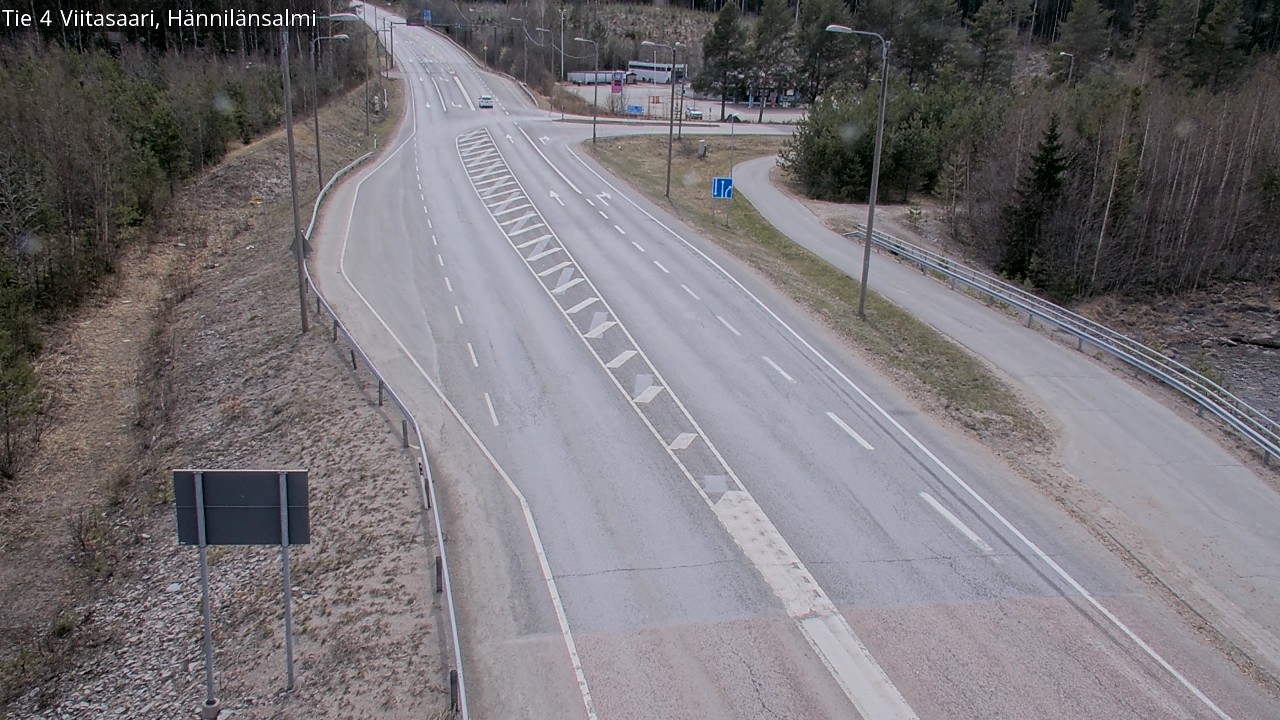 Weather Camera Image Väg 4 Viitasaari Hännilänsalmi, Viitasaari, Keski-Suomi