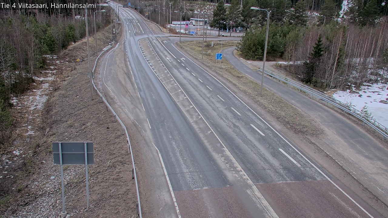 Weather Camera Image Väg 4 Viitasaari Hännilänsalmi, Viitasaari, Keski-Suomi