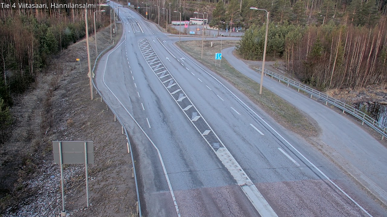 Weather Camera Image Väg 4 Viitasaari Hännilänsalmi, Viitasaari, Keski-Suomi