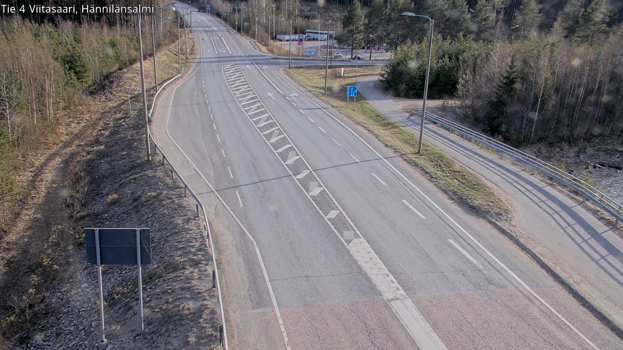 Weather Camera Image Väg 4 Viitasaari Hännilänsalmi, Viitasaari, Keski-Suomi