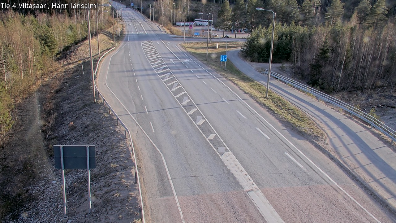 Weather Camera Image Väg 4 Viitasaari Hännilänsalmi, Viitasaari, Keski-Suomi
