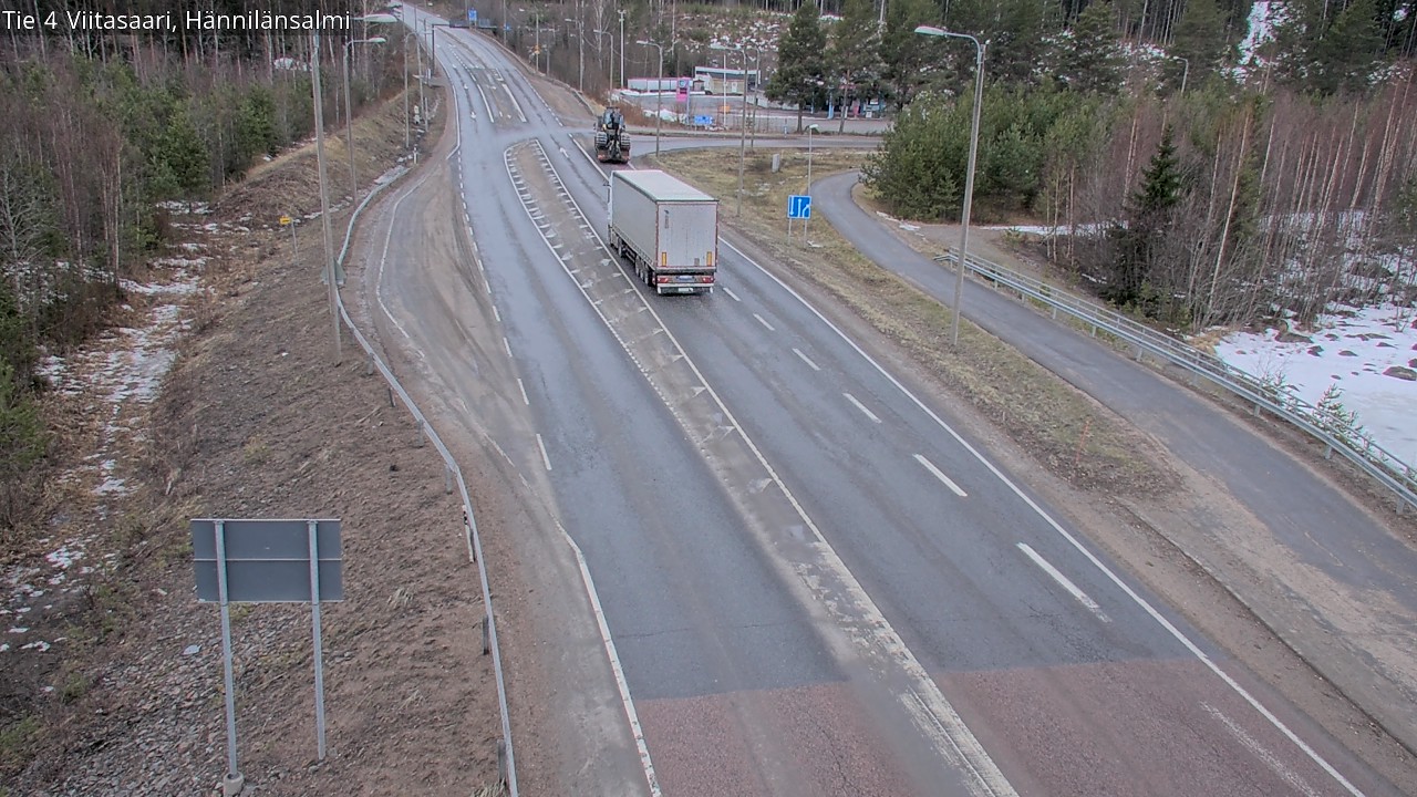Weather Camera Image Väg 4 Viitasaari Hännilänsalmi, Viitasaari, Keski-Suomi