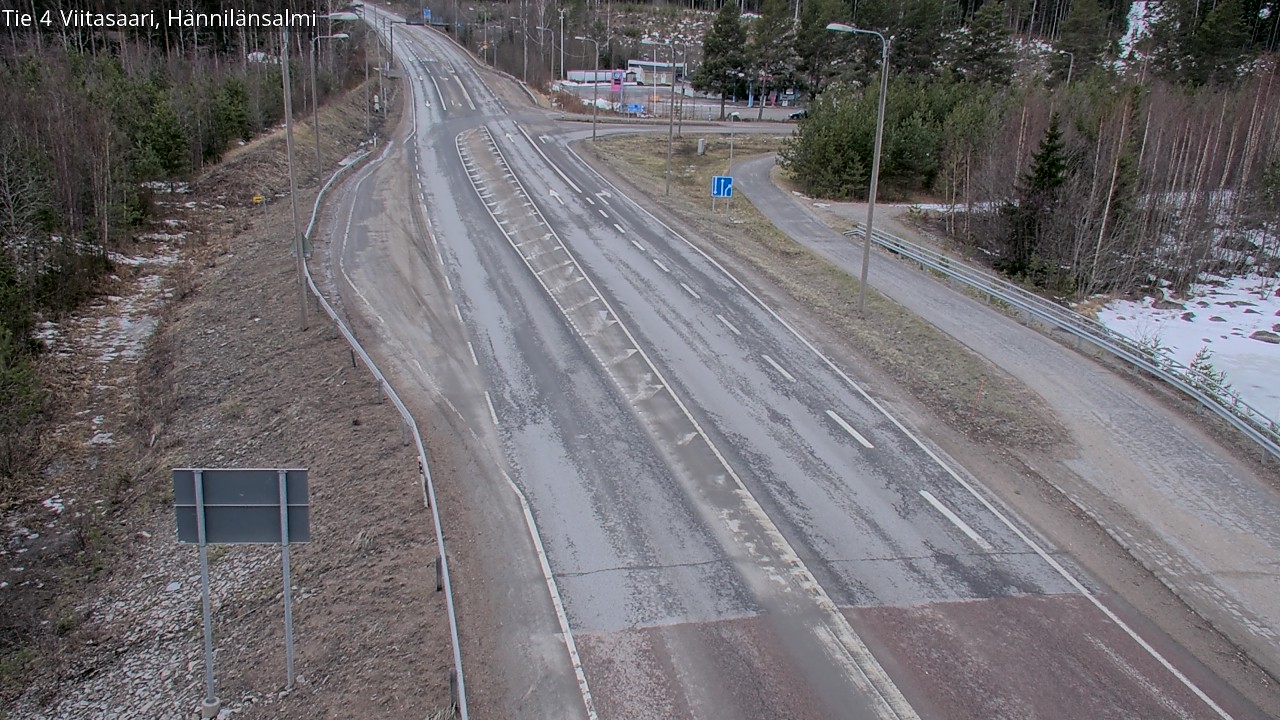 Weather Camera Image Väg 4 Viitasaari Hännilänsalmi, Viitasaari, Keski-Suomi