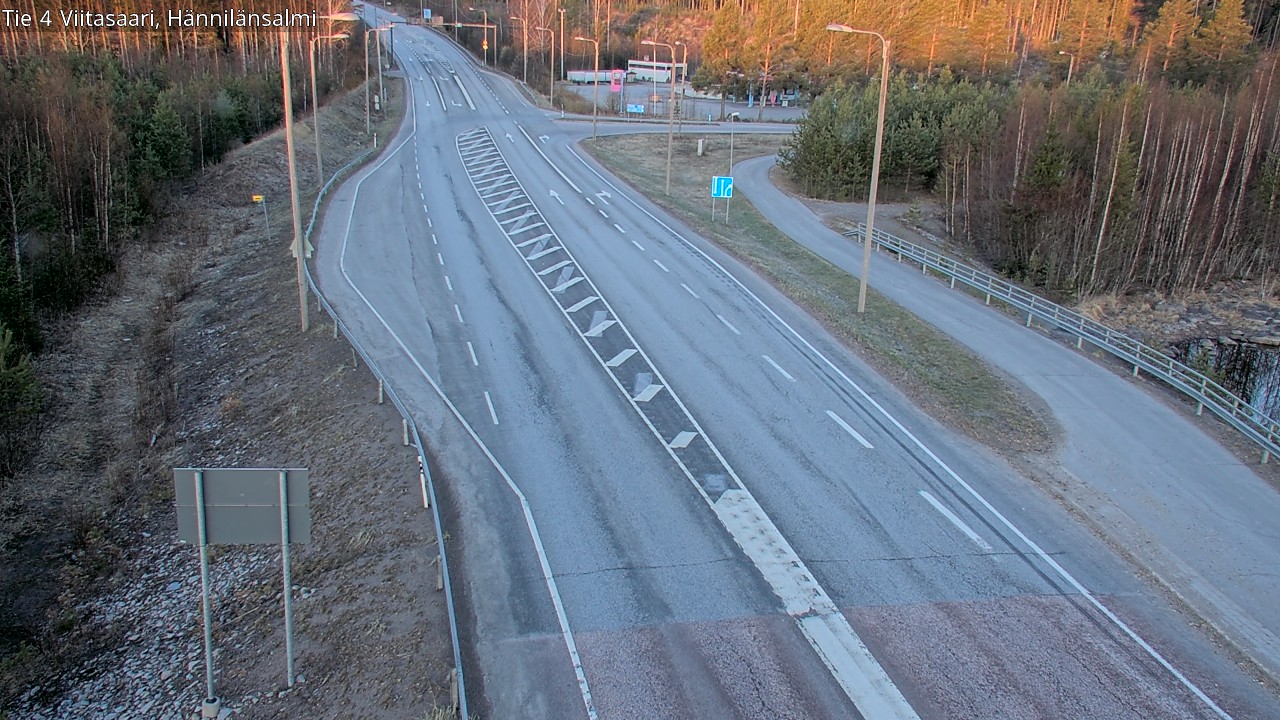 Weather Camera Image Väg 4 Viitasaari Hännilänsalmi, Viitasaari, Keski-Suomi
