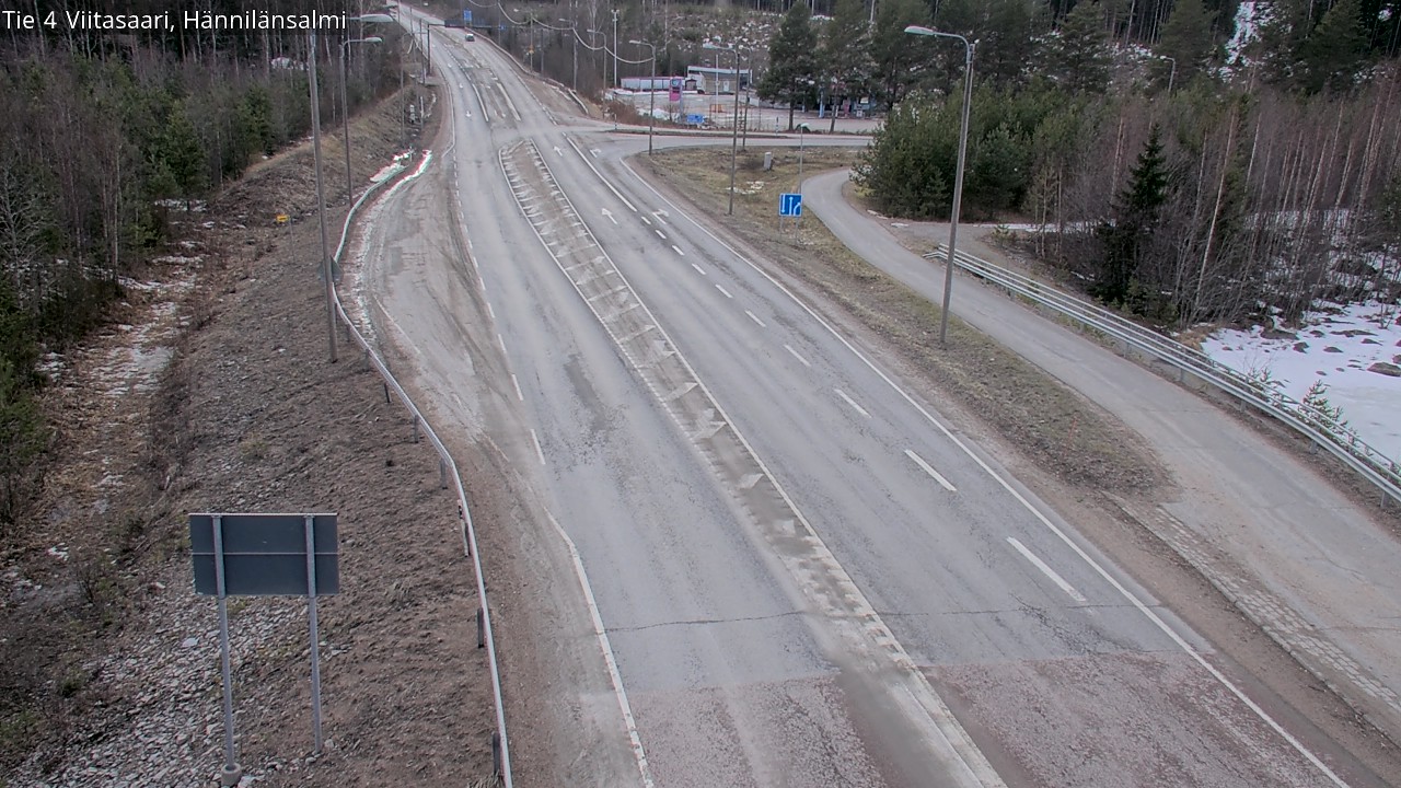 Weather Camera Image Väg 4 Viitasaari Hännilänsalmi, Viitasaari, Keski-Suomi