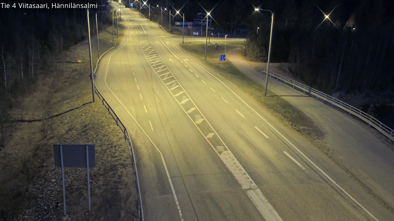 Weather Camera Image Väg 4 Viitasaari Hännilänsalmi, Viitasaari, Keski-Suomi