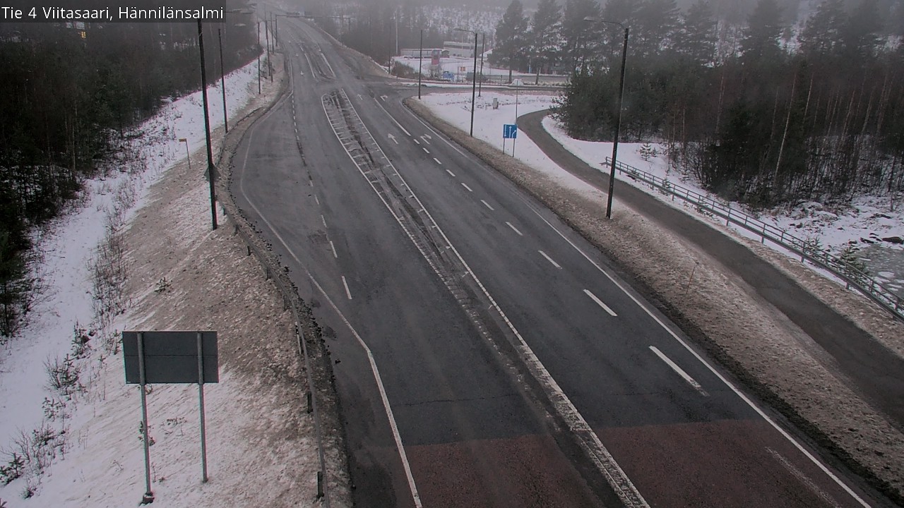 Weather Camera Image Väg 4 Viitasaari Hännilänsalmi, Viitasaari, Keski-Suomi