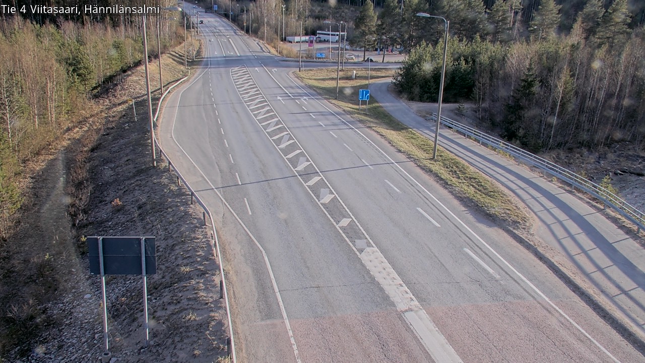 Weather Camera Image Väg 4 Viitasaari Hännilänsalmi, Viitasaari, Keski-Suomi