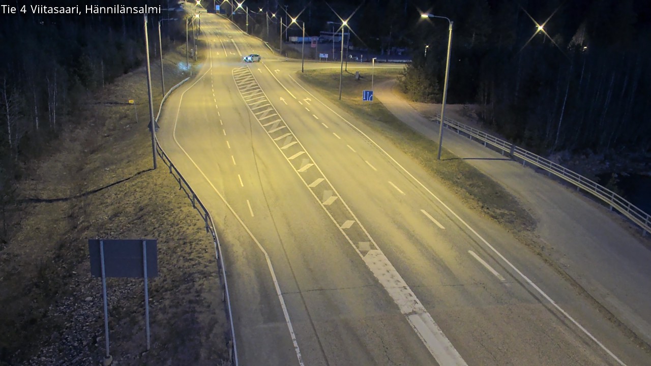 Weather Camera Image Väg 4 Viitasaari Hännilänsalmi, Viitasaari, Keski-Suomi
