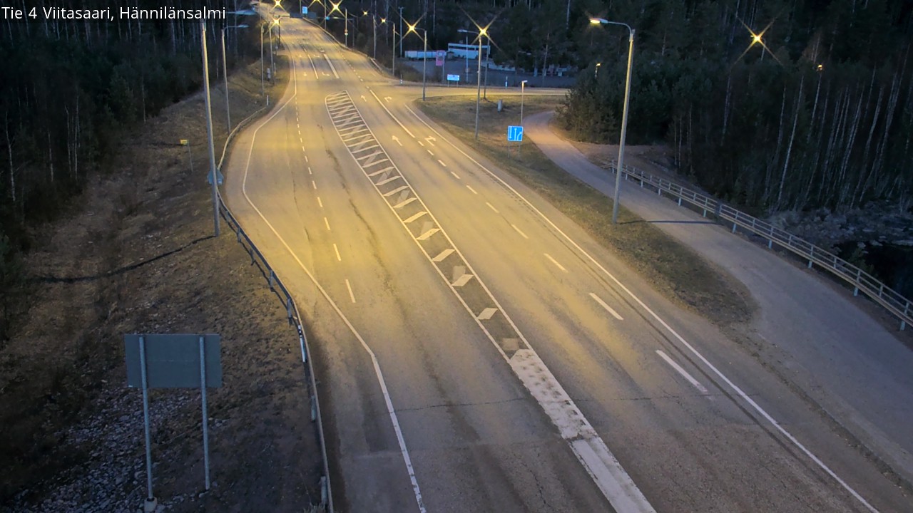 Weather Camera Image Väg 4 Viitasaari Hännilänsalmi, Viitasaari, Keski-Suomi