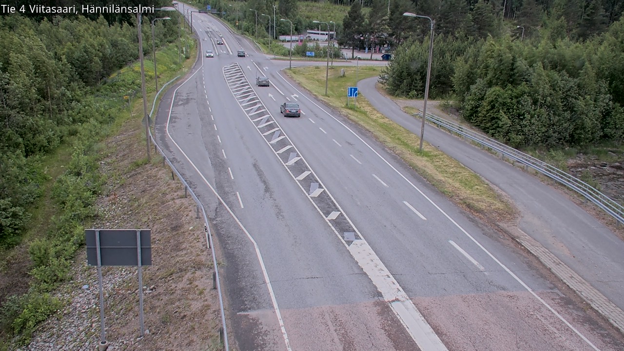Weather Camera Image Väg 4 Viitasaari Hännilänsalmi, Viitasaari, Keski-Suomi