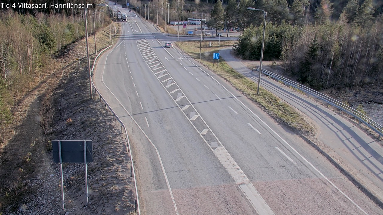 Weather Camera Image Väg 4 Viitasaari Hännilänsalmi, Viitasaari, Keski-Suomi