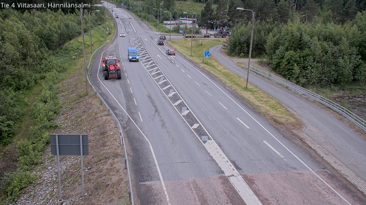 Weather Camera Image Väg 4 Viitasaari Hännilänsalmi, Viitasaari, Keski-Suomi