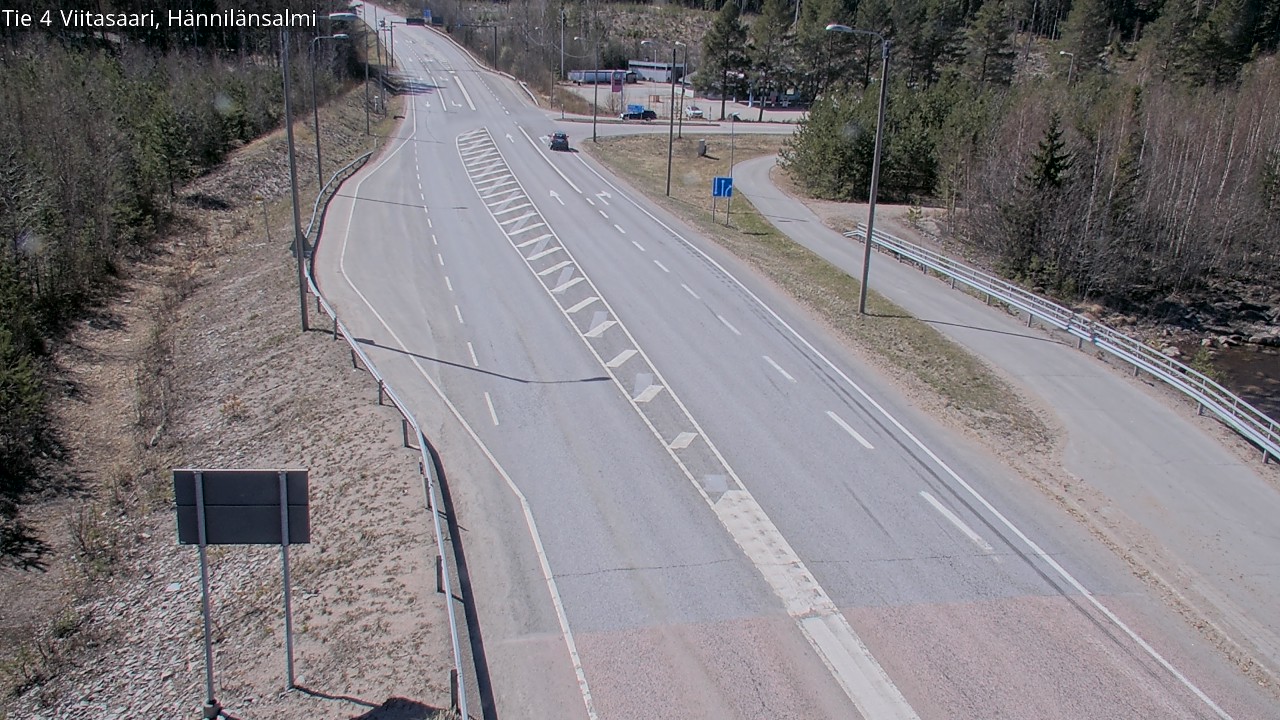 Weather Camera Image Väg 4 Viitasaari Hännilänsalmi, Viitasaari, Keski-Suomi