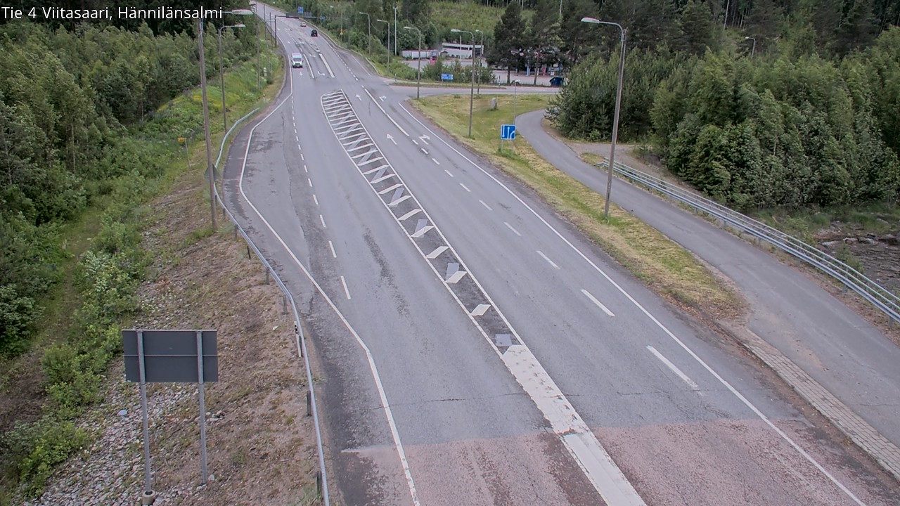 Weather Camera Image Väg 4 Viitasaari Hännilänsalmi, Viitasaari, Keski-Suomi