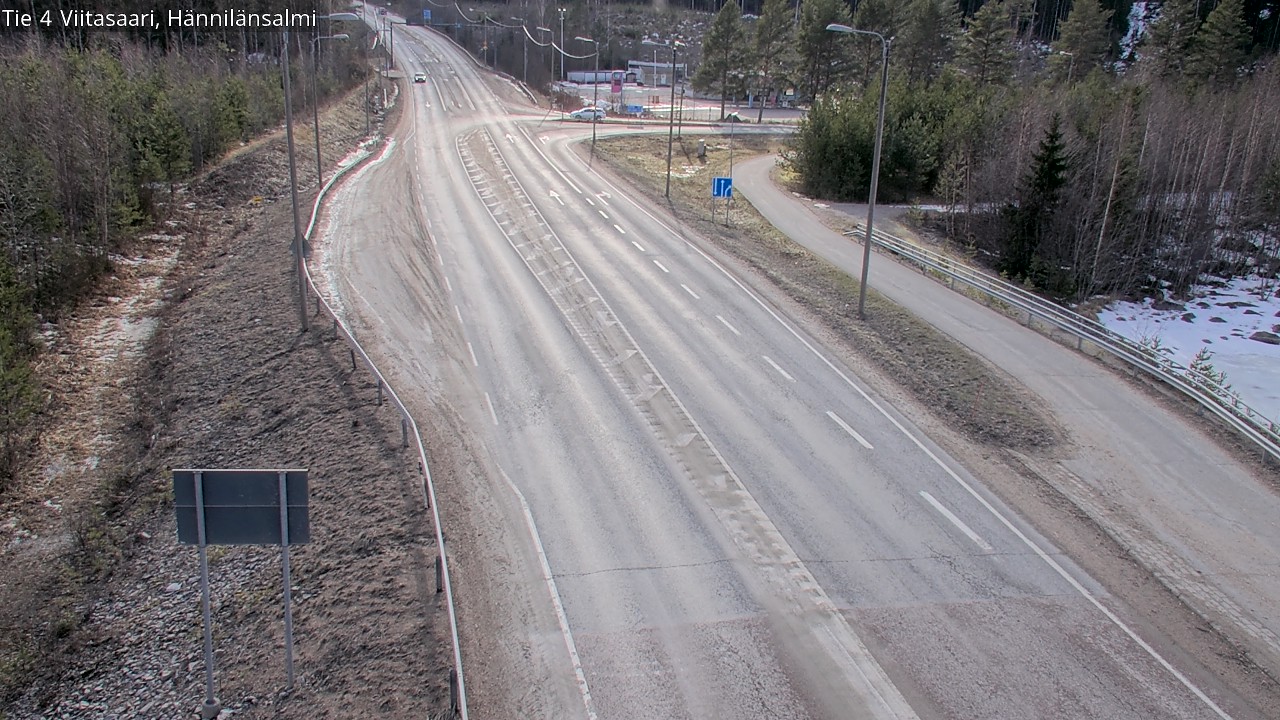 Weather Camera Image Väg 4 Viitasaari Hännilänsalmi, Viitasaari, Keski-Suomi