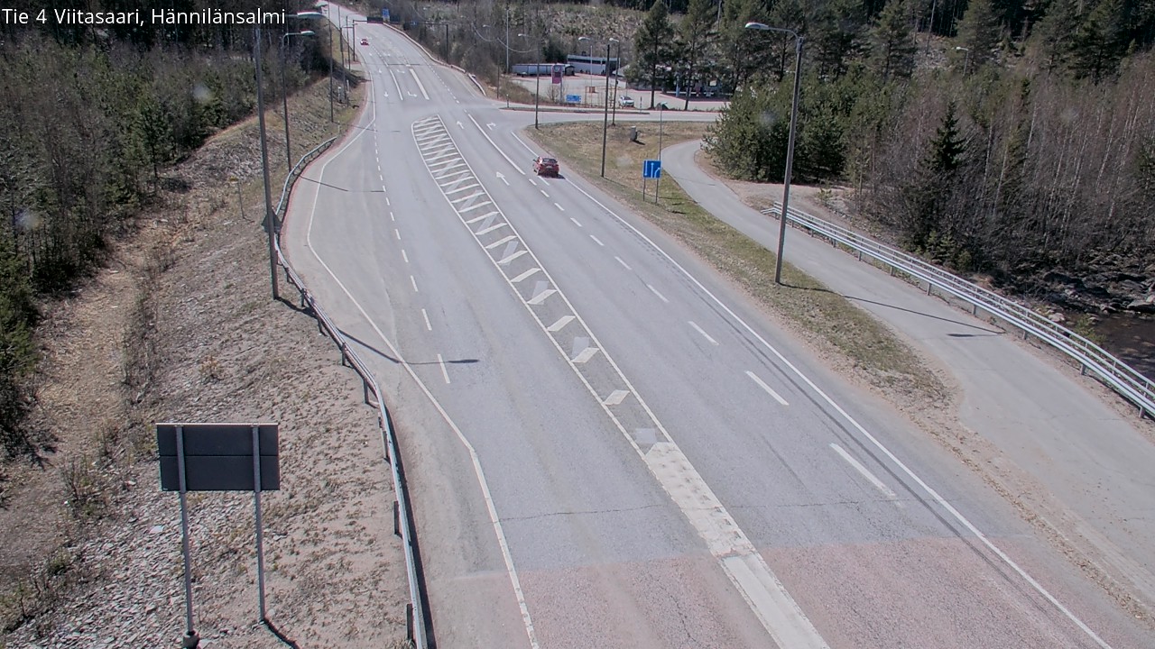 Weather Camera Image Väg 4 Viitasaari Hännilänsalmi, Viitasaari, Keski-Suomi