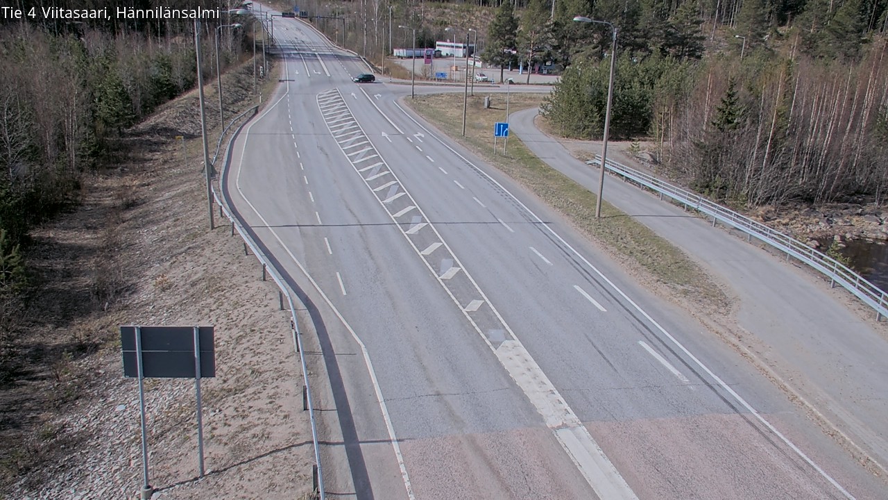 Weather Camera Image Väg 4 Viitasaari Hännilänsalmi, Viitasaari, Keski-Suomi