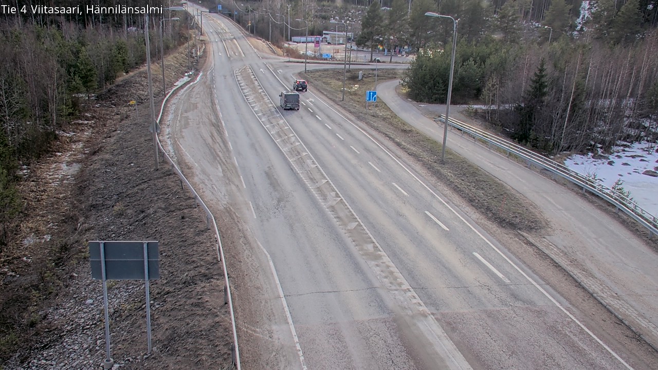 Weather Camera Image Väg 4 Viitasaari Hännilänsalmi, Viitasaari, Keski-Suomi