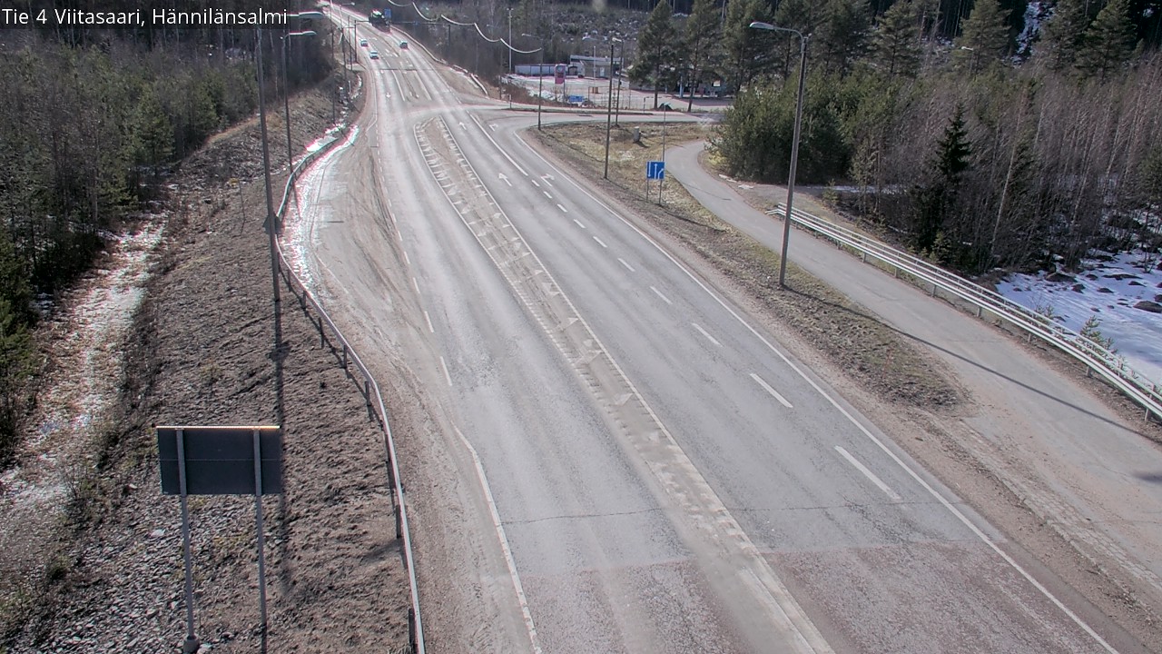 Weather Camera Image Väg 4 Viitasaari Hännilänsalmi, Viitasaari, Keski-Suomi