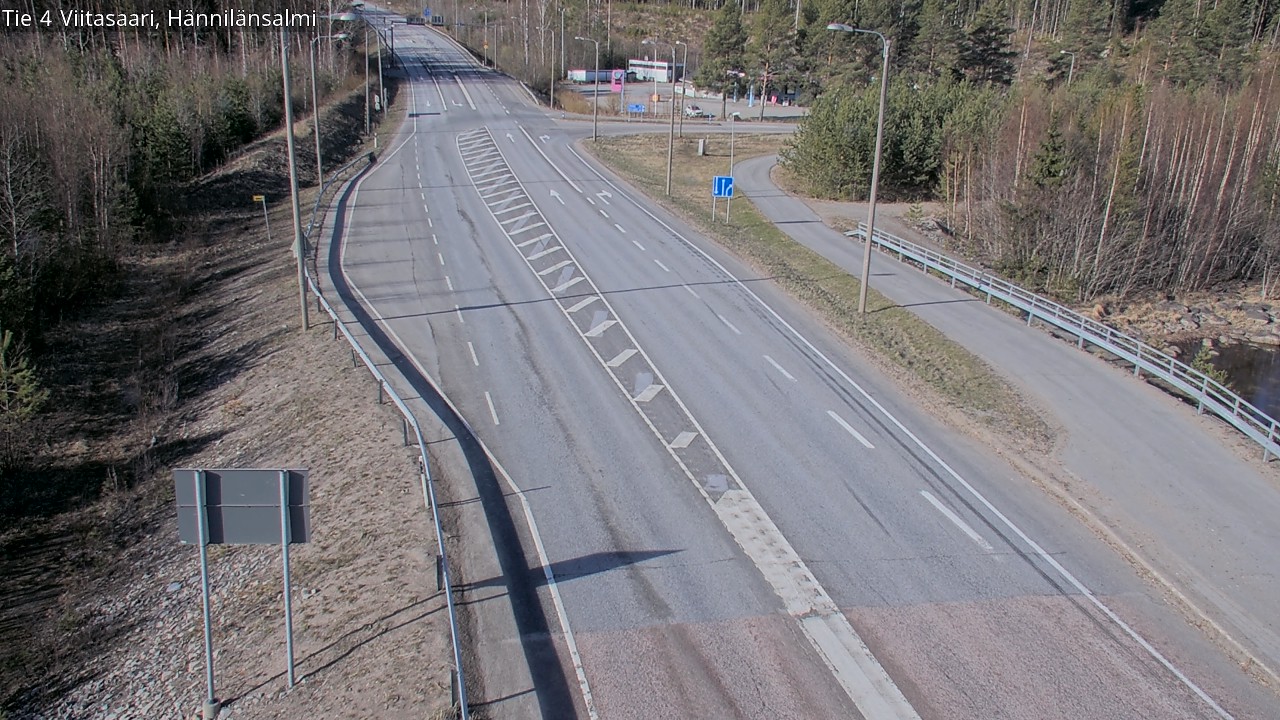 Weather Camera Image Väg 4 Viitasaari Hännilänsalmi, Viitasaari, Keski-Suomi