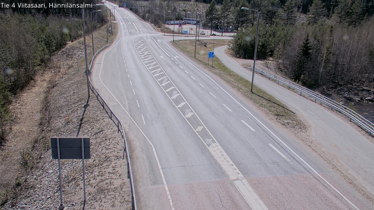 Weather Camera Image Väg 4 Viitasaari Hännilänsalmi, Viitasaari, Keski-Suomi