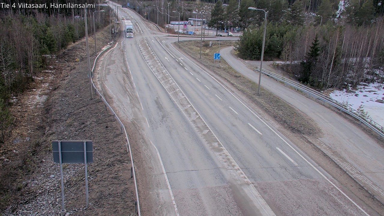 Weather Camera Image Road 4 Viitasaari Hännilänsalmi, Viitasaari, Keski-Suomi